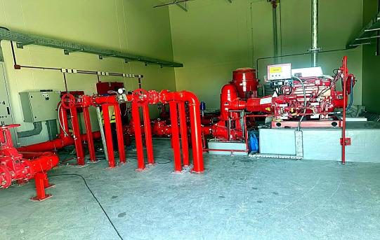 Fire pump room
